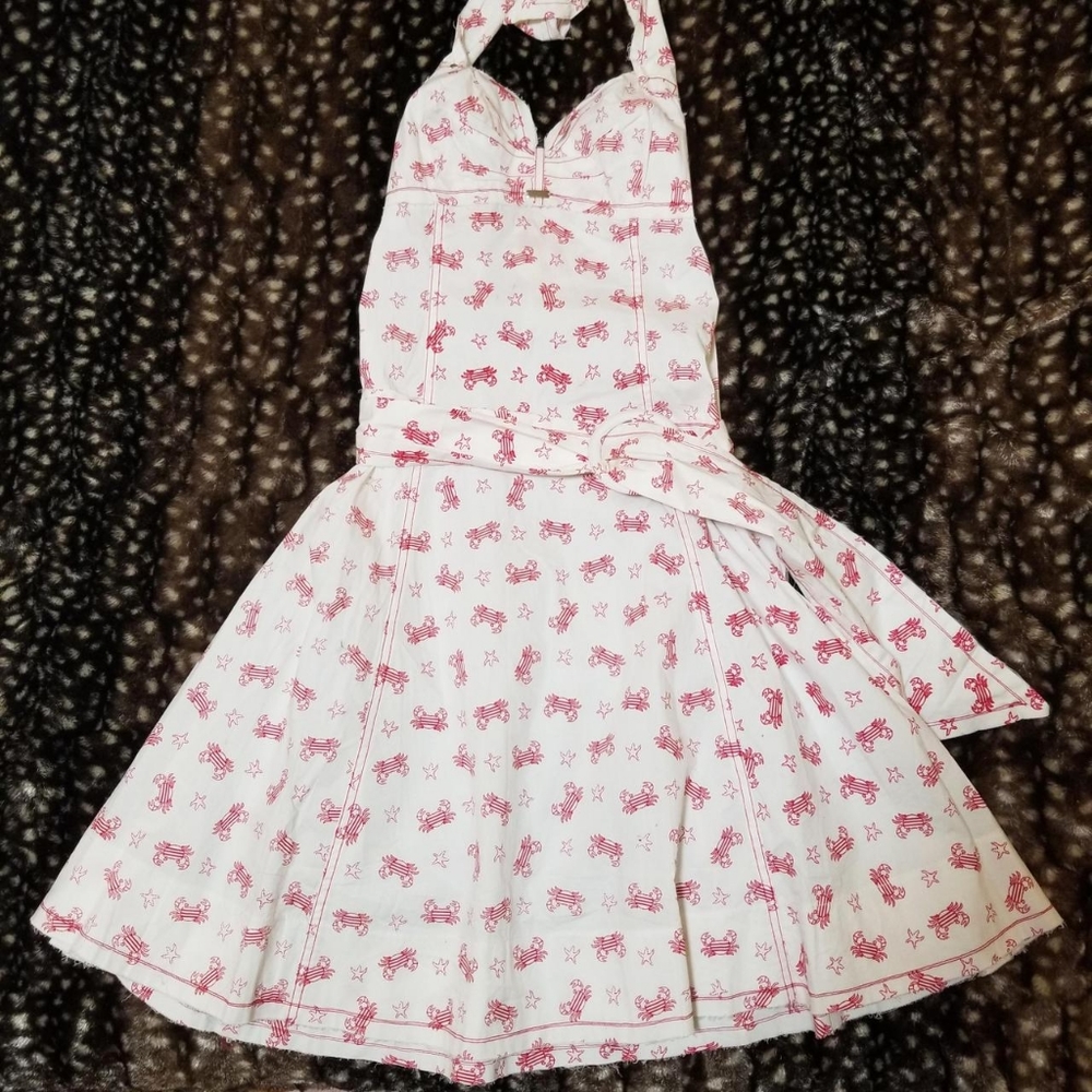 Grifflin crab halter summer dress